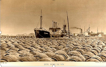 arrivée du vin au Port de Sète